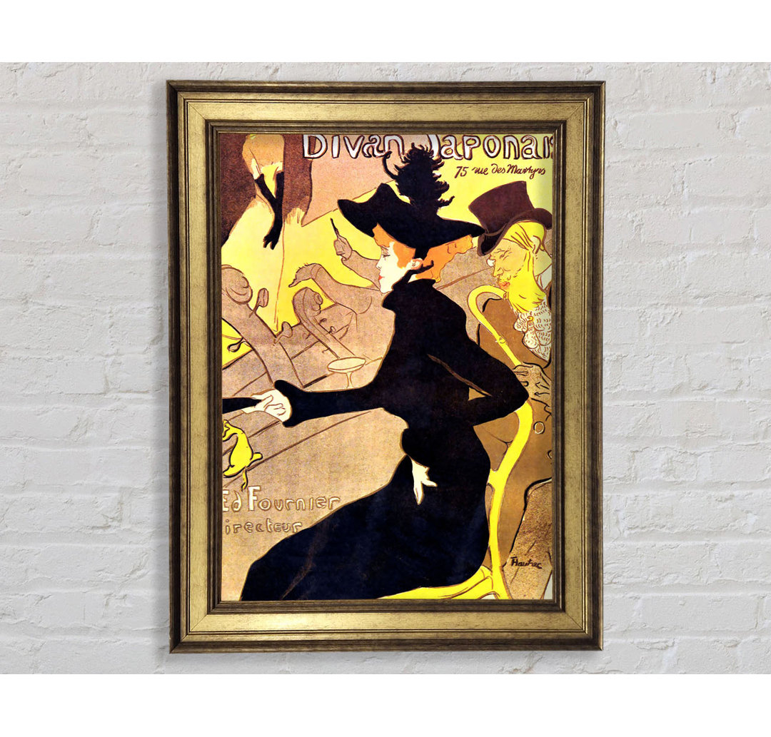 Toulouse Lautrec Diva Japonais - Einzelner Bilderrahmen Kunstdrucke