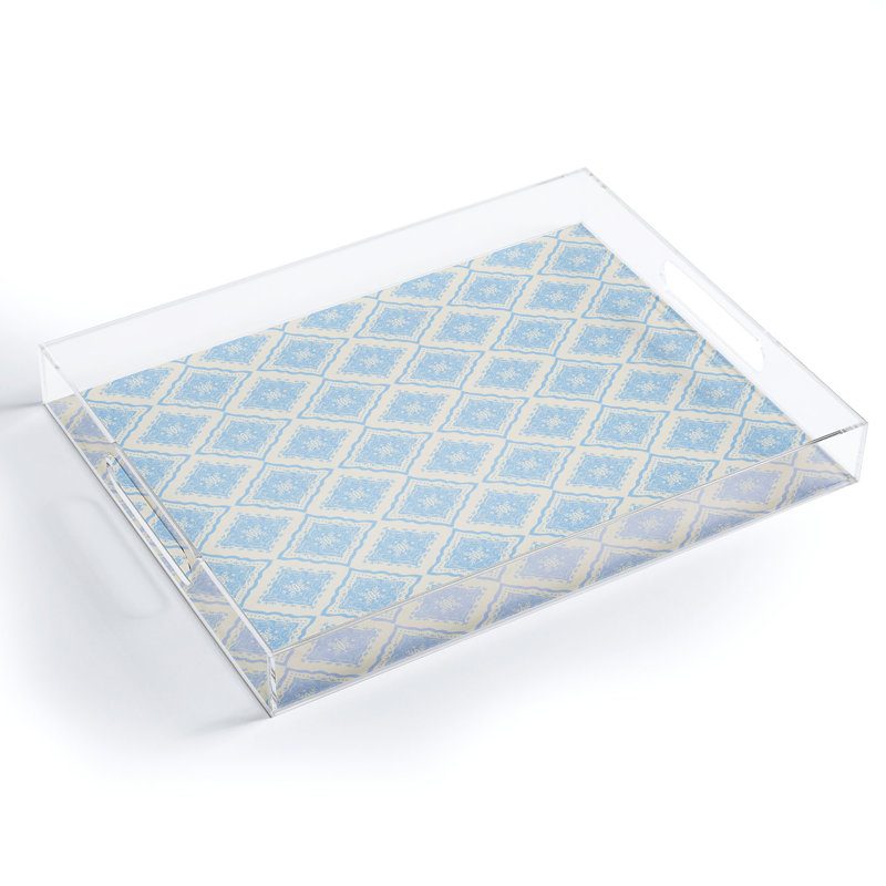 Taraji Plastic / Acrylic Tray, 6" H x 8" W x 1" D