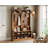 53"W Hall Tree and Shoe Storage Bench with Shelves,Cubbies and Coat Hooks for Foyer, Mudroom, or Entryway-59584224