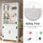 2PCS 71"H X 27.5"W 3-Cube Large Wood Storage Bookcase with Cabinet Doors, Farmhouse Bookshelves Organizer For Living Room, Study, Kitchen, Home Office, White-1749294248