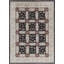 Hand-Knotted High-Quality Black and Taupe Area Rug