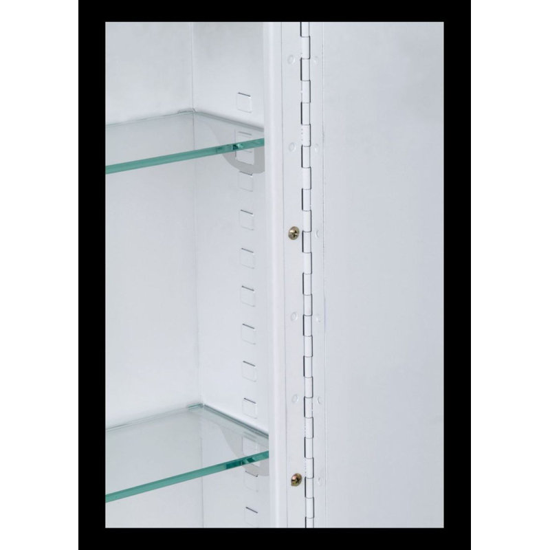 Scottville Residential Medicine Cabinet, 22" H x 16" W x 4.25" D, Surface Mounted, Beveled Edge Mirror