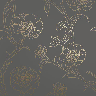 Peonies Peel and Stick Wallpaper