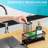 304 Stainless Steel Sponge Holder for Kitchen Sink - Kitchen Sink Caddy with High Brush Holder & Soap Dispenser
