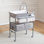 Table à langer pour bébé avec tiroirs de rangement et roues verrouillables imperméables