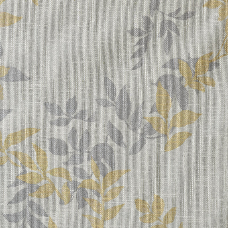 Julie Printed Botanical Blackout Single Curtain Panel, 50" W x 95" L, Yellow