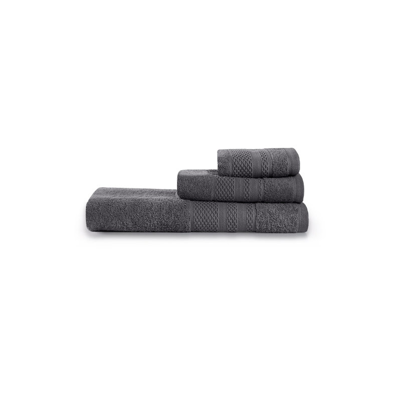 Ensemble de serviettes (3 pièces), Gris