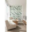 White Background Wallpaper Abstract Green Wall Mural