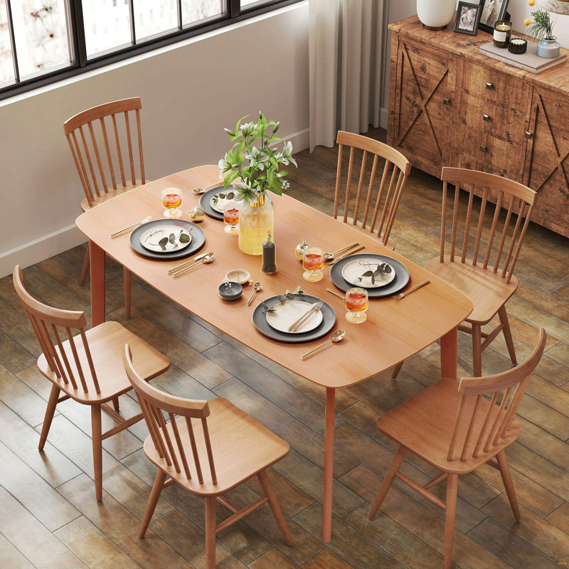 Dining Table, Kitchen Table with Large Tabletop for Dining Room