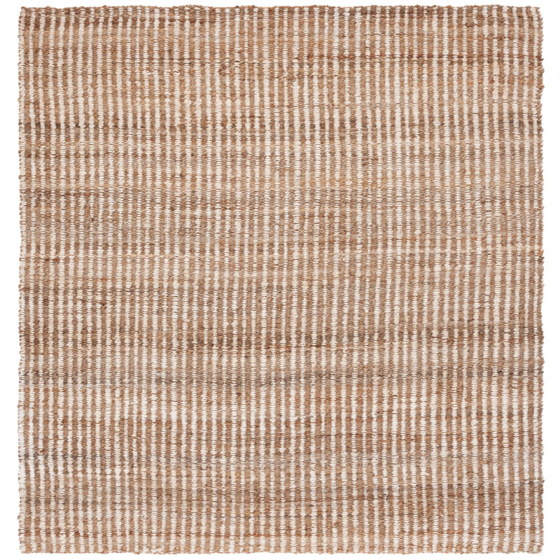Auckland Handwoven Ivory Area Rug, Square 7'
