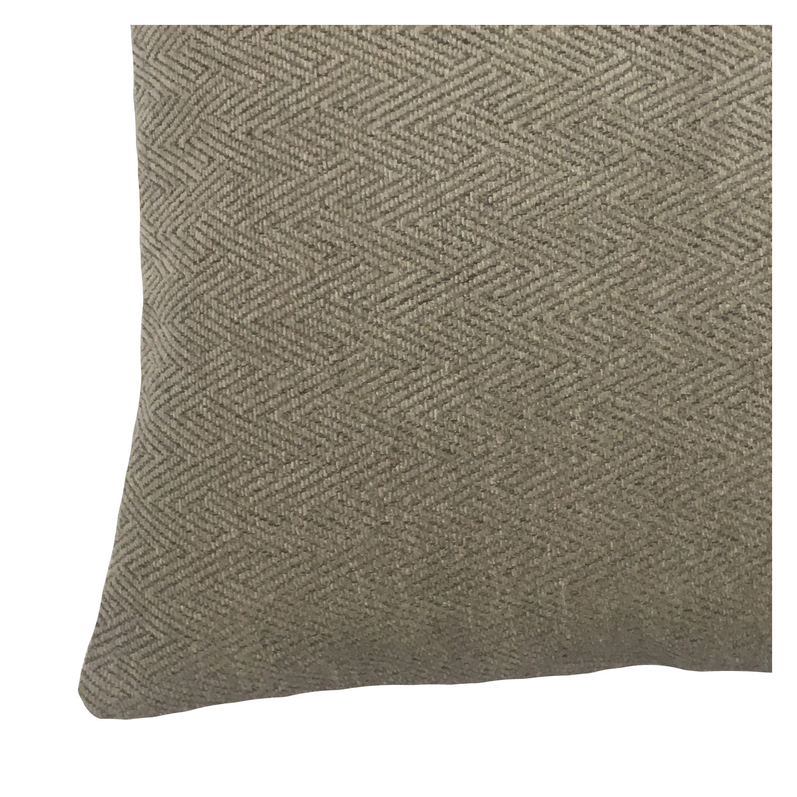 Indoor/Outdoor Throw Pillow, 24" x 24", Beige Geometric