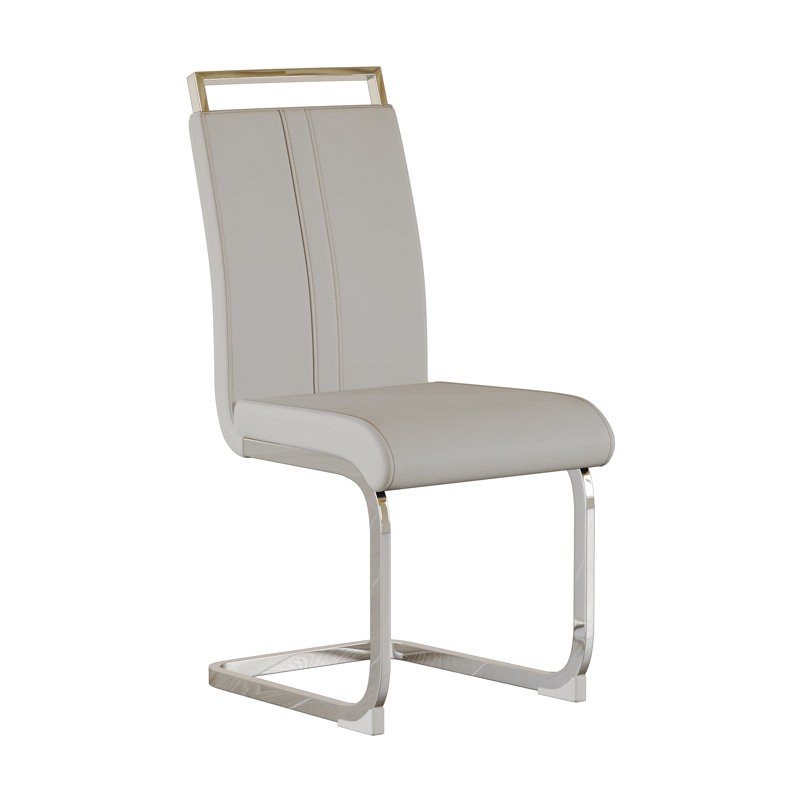 Chaises de salle à manger modernes, chaise d'appoint rembourrée à haut dossier en similicuir, chaise de bureau, chaises de salle de conférence