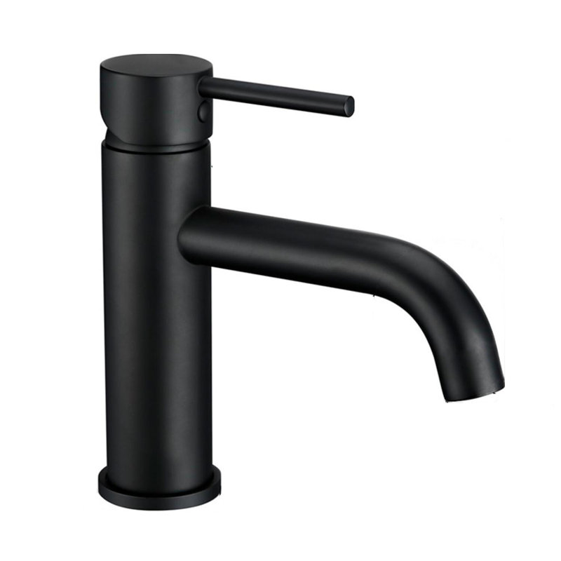 Single Hole Bathroom Faucet, Matte Black