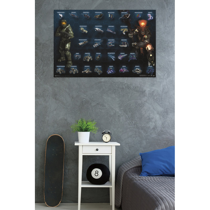 « halo 3-chart-complet », impression sur papier