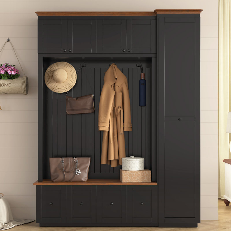 59‘’ Hall Tree, Black