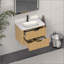 Meuble-lavabo cannelé avec lavabo et quincaillerie intégrés-130846704-130846706