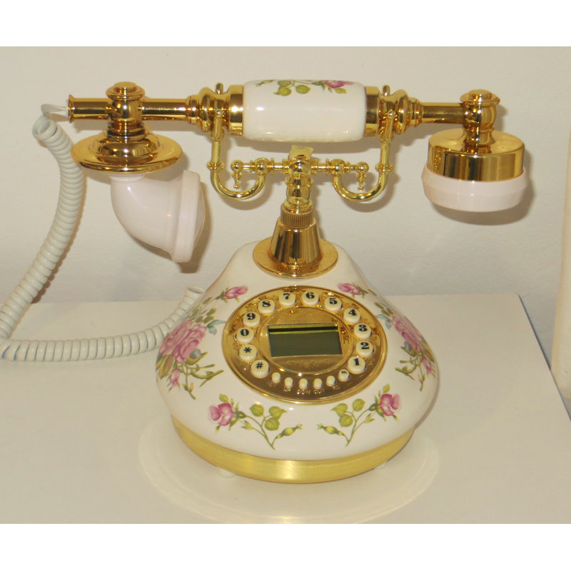 Rotary Dial Corded Telephone