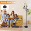 Lampe sur pied moderne en fer avec abat-jour et interrupteur à pédale pour salon, chambre à coucher, bureau ou salle d'étude. Éclairage vertical.