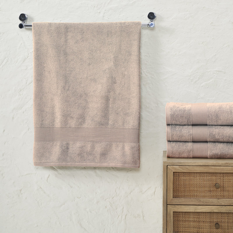 Ensemble de serviettes de bain 100% coton 4 pièces Evteka, Beige