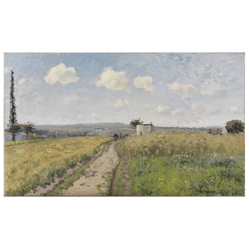 Leinwandbild Junimorgen bei Pontoise von Camille Pissarro