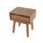 Ezechias 1-Drawer Acacia Nightstand