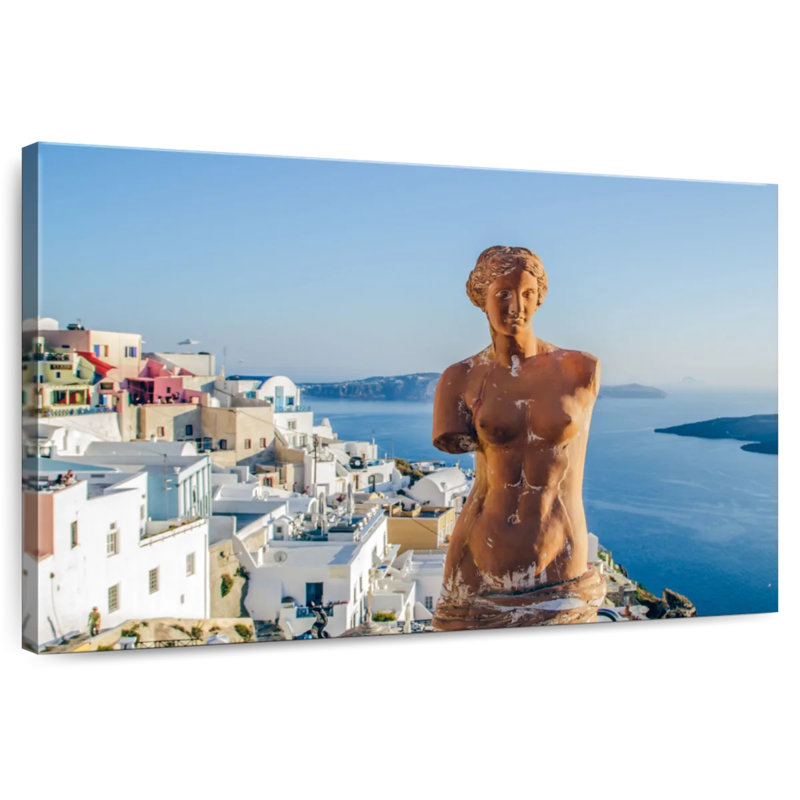 Statue Kavia d'Aphrodite à Santorin, H 34 po x l 51 po
