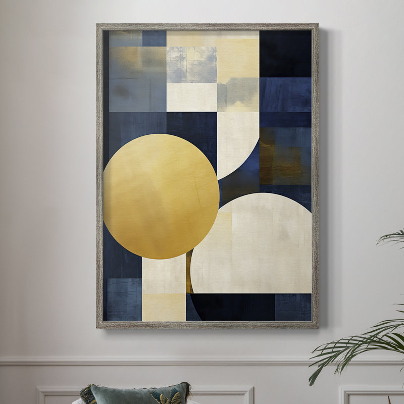 Reproduction encadrée ABSTRACT Series DLX - bois massif, H 11 po x l 9 po