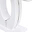 Table de salle à manger rectangulaire contemporaine blanc brillant pour chambre à coucher, bistro, maison - 48,64 po x 17,81 po x 29,88 po Bureau étudiant délicat, bureau de jeu 48,64 po x 17,81 po