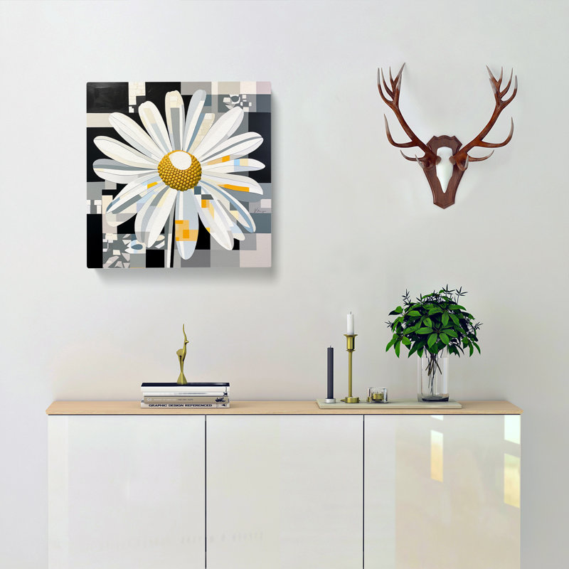 Daisy Constructivism No.1 - Wrapped Canvas, 50cm H x 50cm W x 3cm D