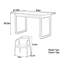 Bureau moderne en bois de noyer noir moderne