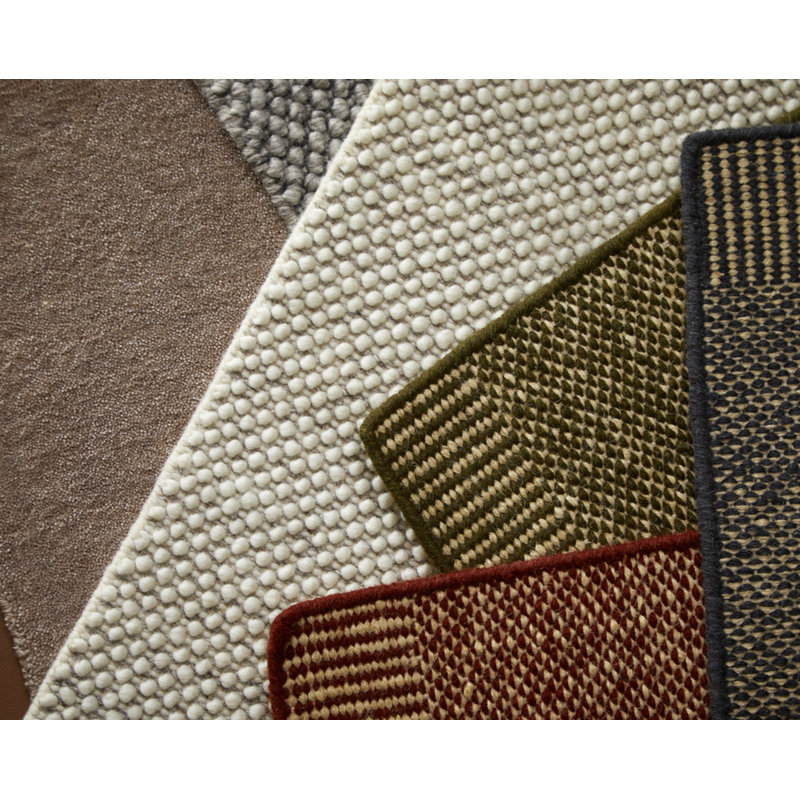 Moss Green Rombo Rug, Rectangle 2'9" x 4'5"
