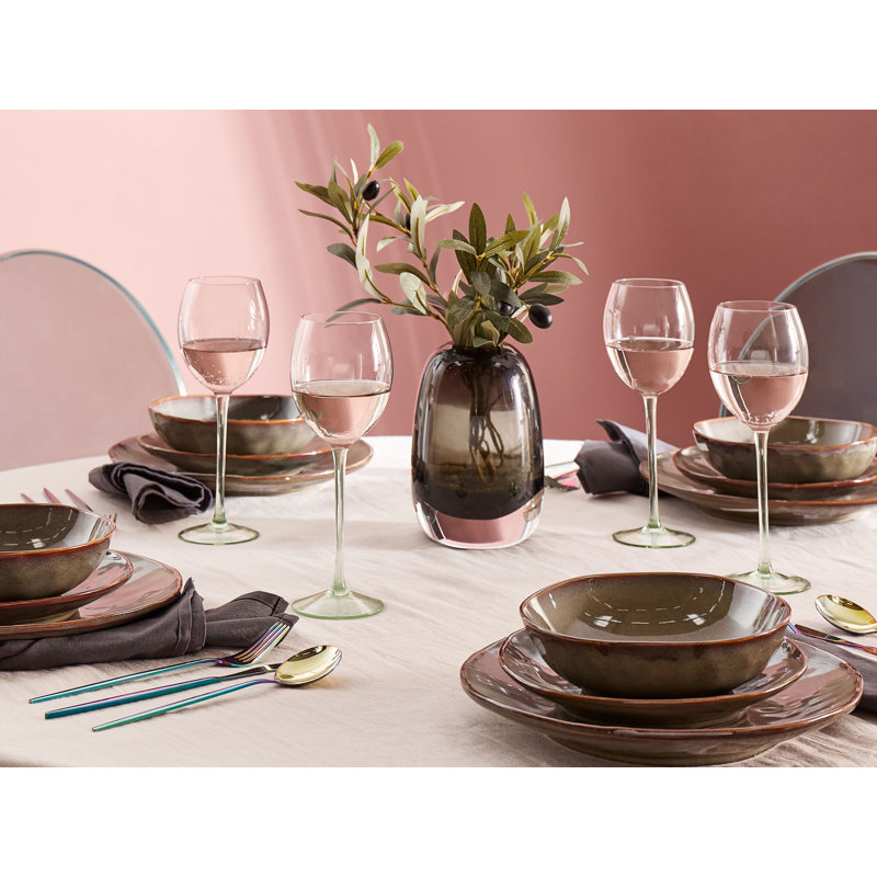 Delvina 360ml Handmade White Wine Glass Set