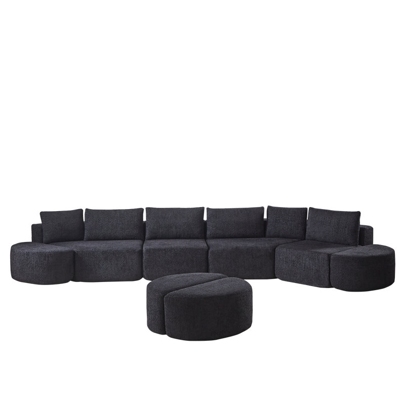 Versatile Modular Sofas In Premium Chenille Fabric For Modern Living Spaces