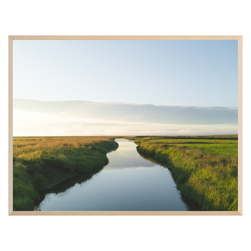 Stream 1 Print by Kwak, Tommy, Maple Single Picture Framed