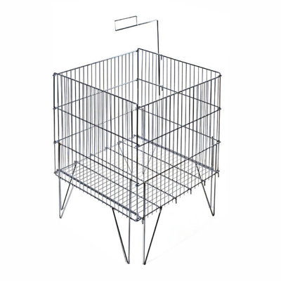 Square Large Stainless Wire Bin