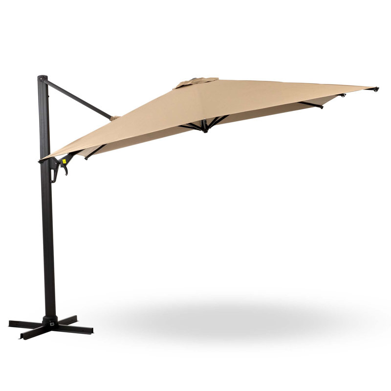 Parasol d'extérieur polyvalent avec caractéristiques avancées pour un ombrage et une durabilité optimaux, Kaki