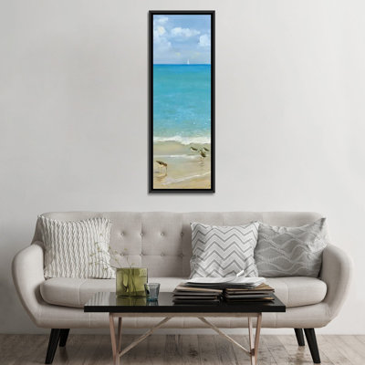 «Brunch on the Beach I» par Sally Swatland, reproduction d'art panoramique sur toile