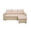 Lit convertible beige, canapé modulaire en forme de L pour le salon, canapé-lit à 3 places, chambres à coucher