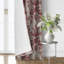 Ensemble de 2 rideaux simples en coton Country Lane Toile Crimson-109876868