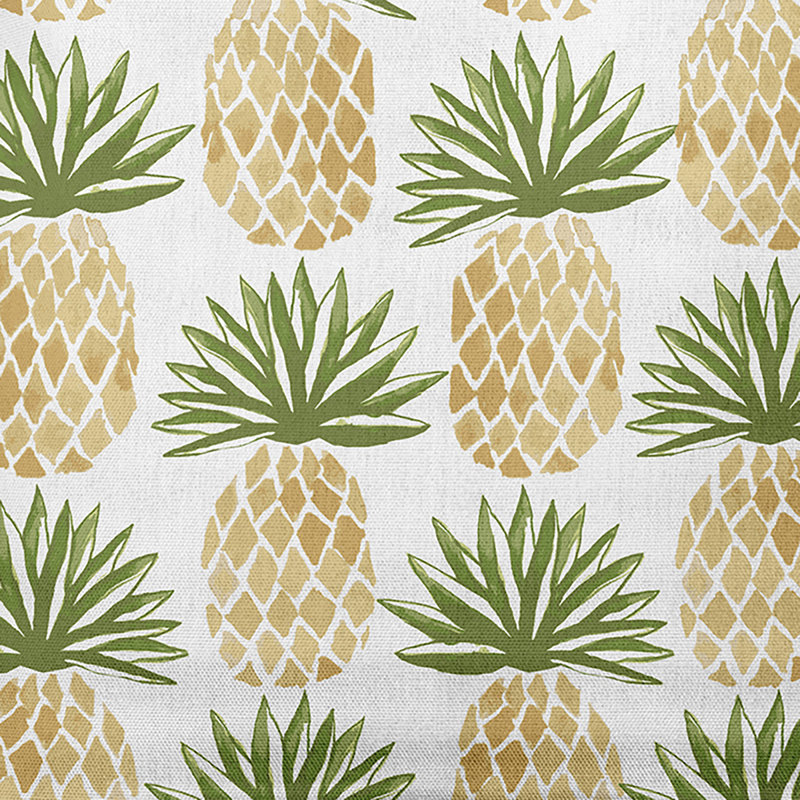  Pineapple Rectangular Pillow Cover & Insert, Green