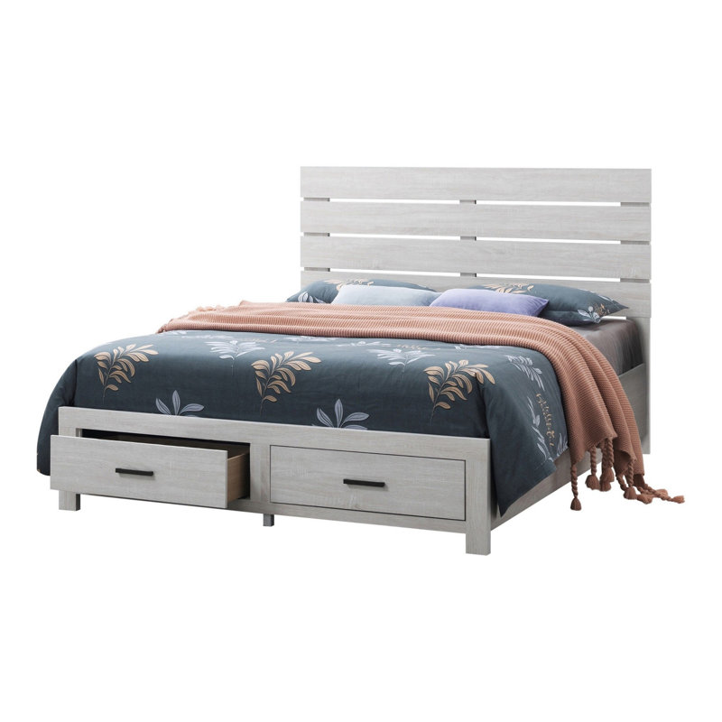 Leamon Bed, King, White