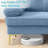 Joseph-Alexander Upholstered Sectional 82.7" Wide Sectional Sofa with Chaise Chenille Fabric White Modular Design for Living Room-938986556