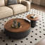 Ensemble de tables basses rondes minimalistes italiennes