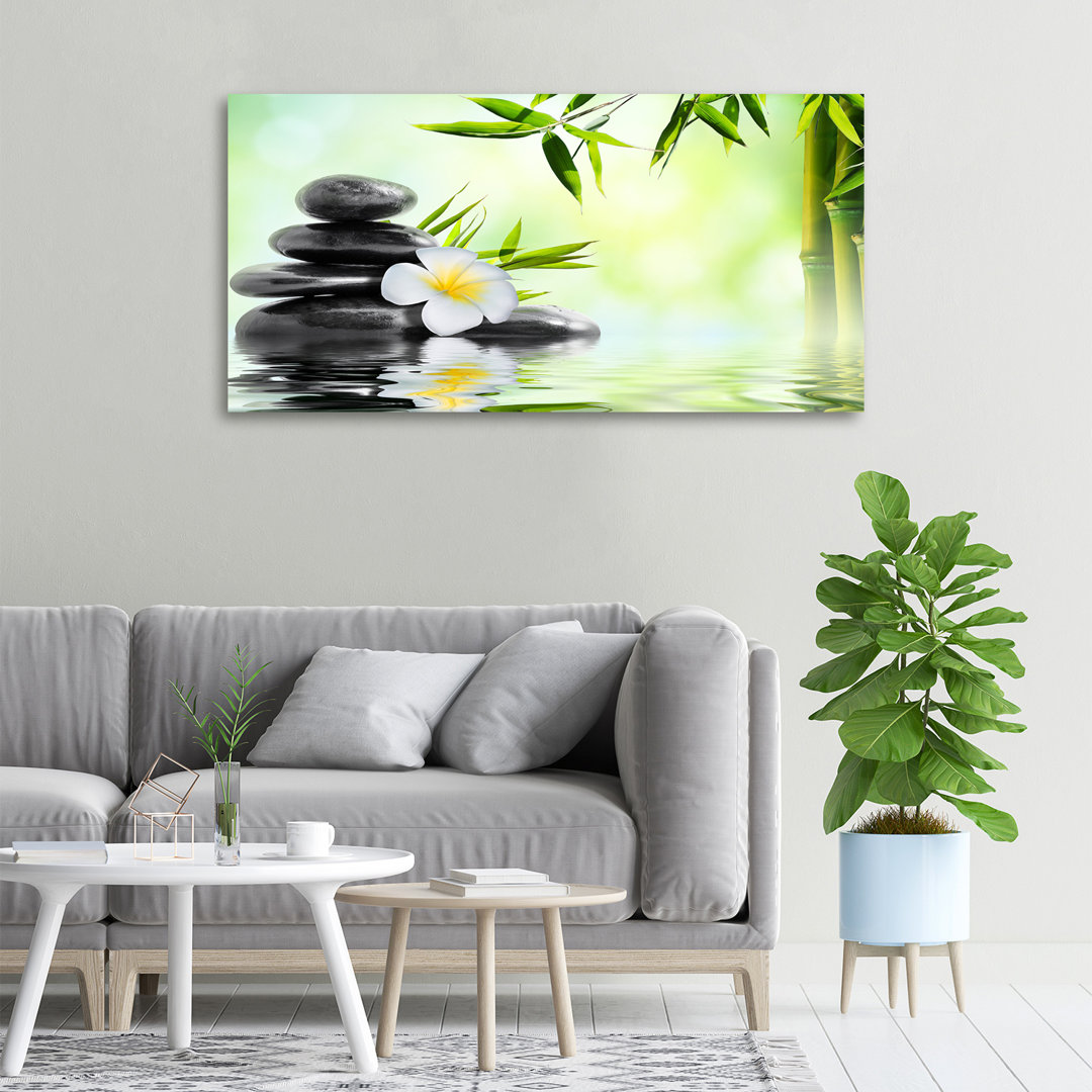 Orchid and Bamboo - Unframed Art Prints on Canvas