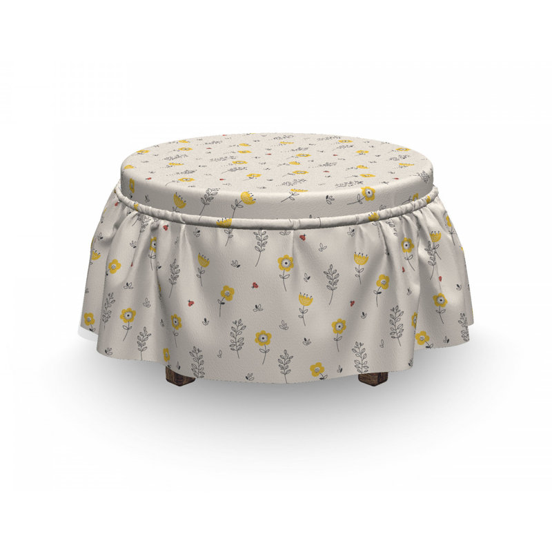 Housse pour repose-pieds de branches de fleur spring