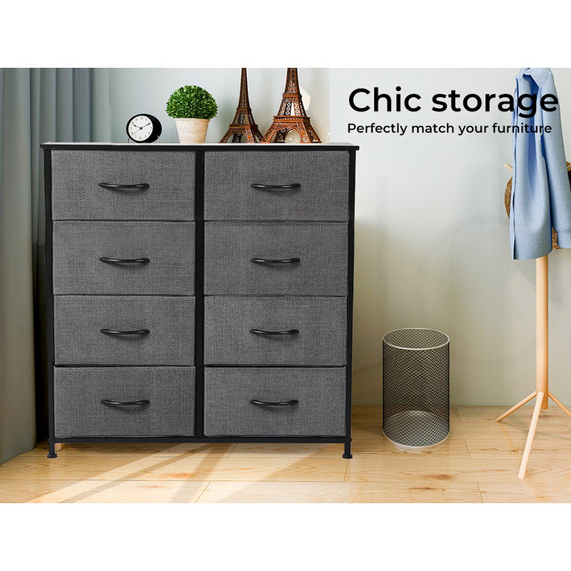 80 cm W Chest of 8 Drawers
