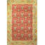 Tapis lavable à motif floral jaune-1804891505