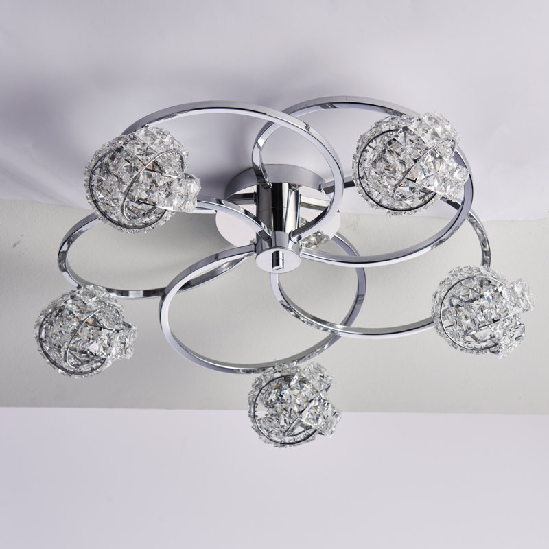 Sharri Crystal Semi Flush Mount