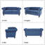 Canapé Chesterfield en velours à accoudoirs roulés 62 po Johnette-1447349947