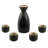 Japanese Style Sake 5 Piece Beverage Serving Set